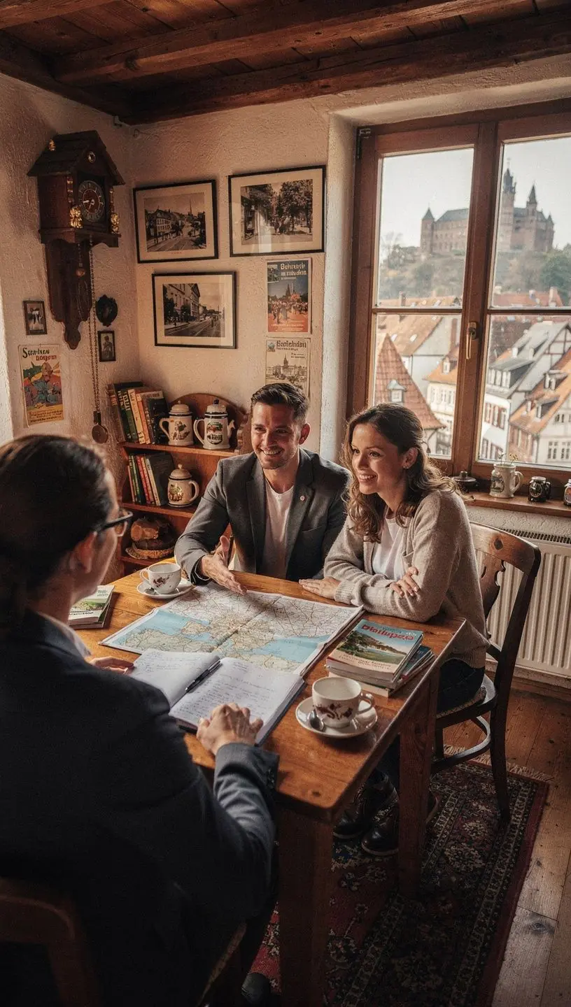 Überblick über eine moderne Buchungsplattform, die Festivaltickets, Hotels und Transport kombiniert.